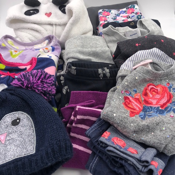 Gymboree Lands’ End Carter’s Old Navy Other - 14 pieces! Girls 5T cozy bundle